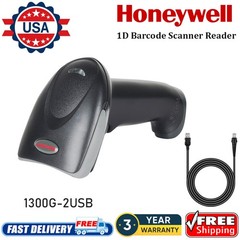 Honeywell Hyperion Handheld USB Barcode Scanner 1300G-2USB 1D Code Reader Cable
