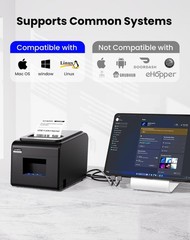 80mm Thermal Receipt Printer – USB, Serial, LAN – Kitchen POS, ESC/POS Compatibl