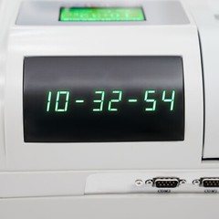 Electronic Cash Register with Flat Keyboard & Thermal Printer Commercial 48 Keys
