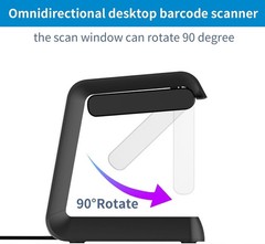 Symcode 1D 2D Hands-Free Barcode Scanner, with Omnidirectional Automatic Sensing