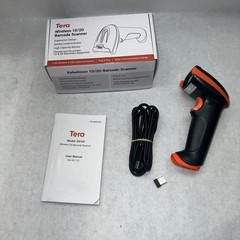 TERA 5100 1D Laser Barcode Scanner 2.4G Wireless USB Wired Orange