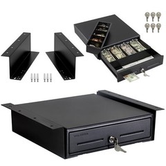 Volcora 13&Prime; Electronic Cash Register Drawer with Under Counter Mounting Metal…