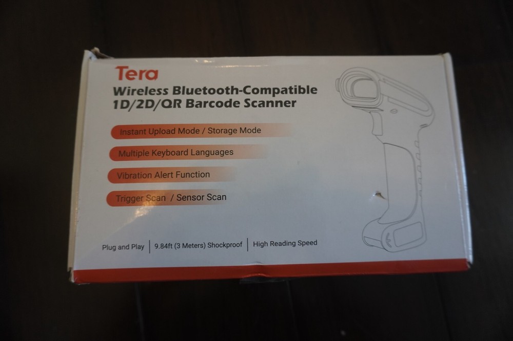 TERA 1D 2D QR Wireless Barcode Scanner – Orange