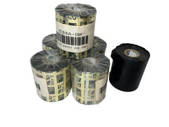 Lot of 6 ZEBRA Z-4100 04100BK08045 RESIN RIBBON 80MM X 450M for Barcode Printer