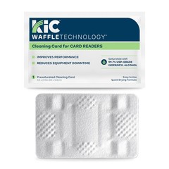 Waffletechnology KICTeam Cleaning Cards for Card Readers (40 Pack) | Quick Dr…