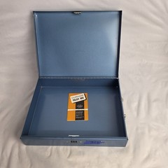 Vintage US Life Insurance Co Metal Document Cash Box Combination Lock Works #316