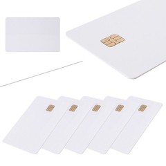 5PCS ISO PVC IC SLE4442 Chip Blank Smart Card Contact IC Card Safety White