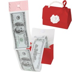Money Pull Box Cash Surprise Mini Rose Handbag 30 PCS Transparent Bags