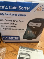 Royal Sovereign electric Quick Sort Coin sorter Counter anti jam 200 capacity