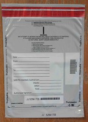 &lsquo;A&rsquo; Size Tamper Evident Plastic Deposit Bags – Opaque (100 bags)