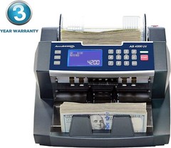AccuBANKER AB4200 Bill Counter 300 Capacity, W/ Counterfeit Detection, UL Listed