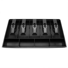 Cash Register Drawer Insert Tray with 5 Bill/4 Coin Compartments for Money St…