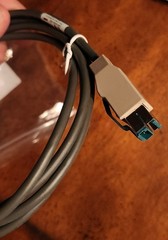 Zebra CBA-U23-S07ZBR 7ft 12V Shielded USB A Power Plus Straight Cable