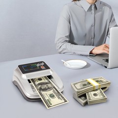 Money Counter Machine, Dollar Bill Detector, Counterfeit Money Checker 110-240V