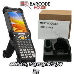 ✅Zebra MC9300, Long Range 2D/1D/QR Scanner, 58 key, Android 14, w/ Cradle!🔥⭐