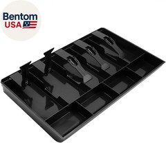 Cash Register Drawer Insert Tray with 5 Bill/4 Coin Compartments for Money Stora