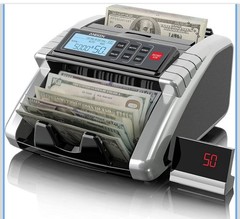 New AL1000 Money Counter Machine w/Value Counting, Support Dollar & Euro, UV, M