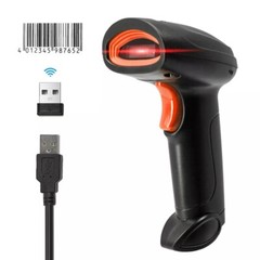 2.4G Wireless/USB Barcode Scanner CCD/Head 1D Bar Code Reader V8R9 4 PACK SET