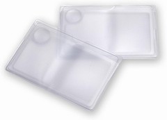 Portable 2.5x Power Magnifiers with Protective Pouch – Perfect for Any Wallet