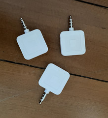 3 Square Up Aux 3.5mm Headphone Credit Debit Card Readers