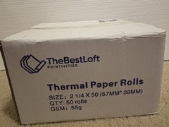 Thermal paper rolls Size: 2 1/4 X 50 Pack Of 50 rolls