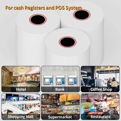 Thermal Receipt Paper Rolls POS Cash Register 2 1/4 Inch x 85 Ft 50 PCS