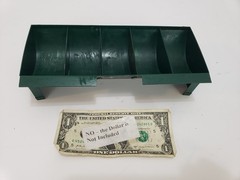Small Coin Change Drawer Insert – 5 Pockets – Cashier Store Checkout Yard Sale