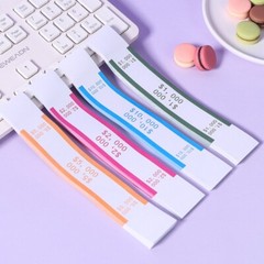 Money Band Bundle, Self-Adhesive Bill Wrapper, 1.1&Prime;x7.6&Prime;, 11 Color Set, 2Set