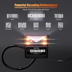NT-480 RS232 2D Barcode Scanner QR PDF417 Data Matrix Fixed Mount Module