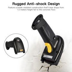 Wireless Bluetooth 4.0 && USB 3.0 Wired Barcode Scanner 1D Handheld Inventory