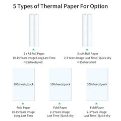 Rolls Thermal Paper Compatible with A40 Thermal Printer C3Y1