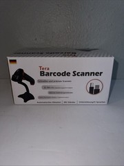 TERA EV0004-1 1D/2D Wireless or Wired Barcode Scanner With Stand – Orange