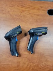 LOT OF 2 Datalogic PowerScan PM9501 BK-910-RT Barcode Scanner