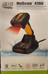 Adesso – NUSCAN 4100B – Bluetooth Antimicrobial Waterproof CCD Barcode Scanner