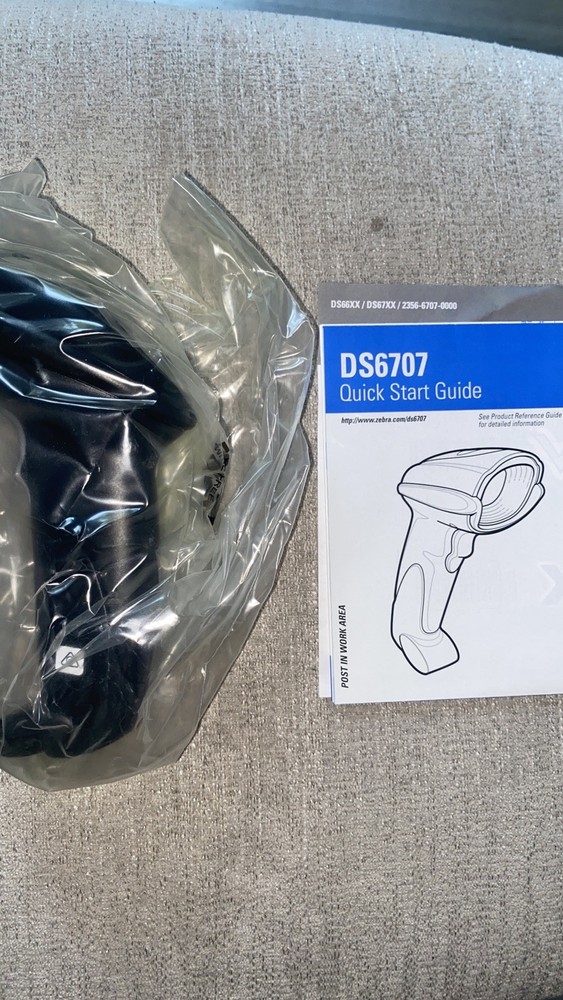 Zebra Symbol DS6707 USB 1D 2D Barcode POS Scanner