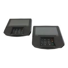 Lot of 2 Ingenico Lane/8000 Credit Card Terminals LAN800-USDGC04A – AS IS