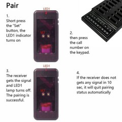 Retekess 10 Replacement Buzzers for T111/T112 Restaurant Pager System Cafes Bars
