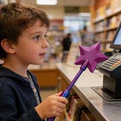 Ergonomic 3D Printed Credit Card Wand For Contactless Payments Easy To Use BT0