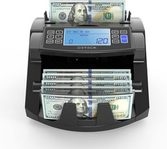 DT200 Money Counter Machine with Value Count – Large 4” LCD Display Cash Counter