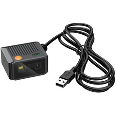 2D Barcode Scanner – Fixed Mount, Ultra-Rugged Metal Cover, Auto Sensing 1D 2…
