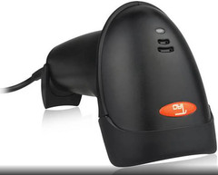 TaoTronics USB Barcode Scanner TT-BS003 Laser Wired Plug & Play w/ Stand
