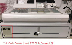 Cash Drawer Insert Money Tray 57, 5 Bills and 5 Coins, Compatible with ER-5200,