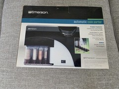 Emerson Automatic Coin Sorter 4-Barrel Electric Electronic Coin Sorter, Wired