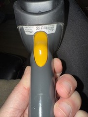 Motorola LS2208 Laser Barcode Scanner – Black/Yellow Works Great!