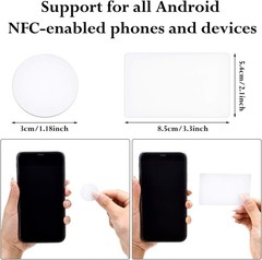 50 Blank NFC 215 Cards – Durable PVC Tags for DIY Projects & TagMo Compatibility