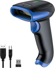 Wireless Bluetooth Barcode Scanner,3-In-1 Bluetooth & USB Wired & 2.4G Wireless