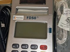 NEW OPEN BOX First Data FD50 Ti Credit Card Reader Terminal With Pin Pad (F4)
