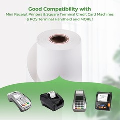 MUNBYN Thermal Paper 2 1/4 Inch 50 Rolls BPA Free Receipt Printer Paper 58mm