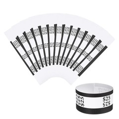 200Pcs Money Band 25 Dollar Money Bill Wrapper Self-Adhesive Bill Band Black