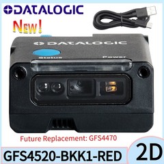 Datalogic Gryphon GFS4520-BKK1-RED Red Light USB 1D 2D Barcode Scanner w/ Cable